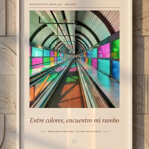Fotografía del aeropuerto de Madrid / Lámina decorativa de la Terminal 4 de Barajas / Póster de viaje de Madrid, España / Impresión giclée de alta calidad sin marco imagen 2