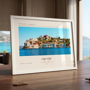 Kastellorizo Greece Photography Print | Colorful Greek Island Wall Art | Mediterranean Coastal Poster | Unframed Fine Art Giclée Print Bild 4