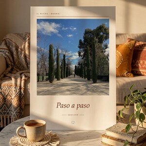 Fotografía del Parque del Retiro / Arte mural en Madrid, España / Póster de viaje del Retiro / Impresión Giclée de alta calidad sin marco imagen 6