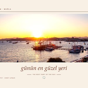 Framed Bodrum Sunset Photography Print | Muğla Turkey Coastal Wall Art | Mediterranean Sea Poster | Fine Art Giclée Print image 3