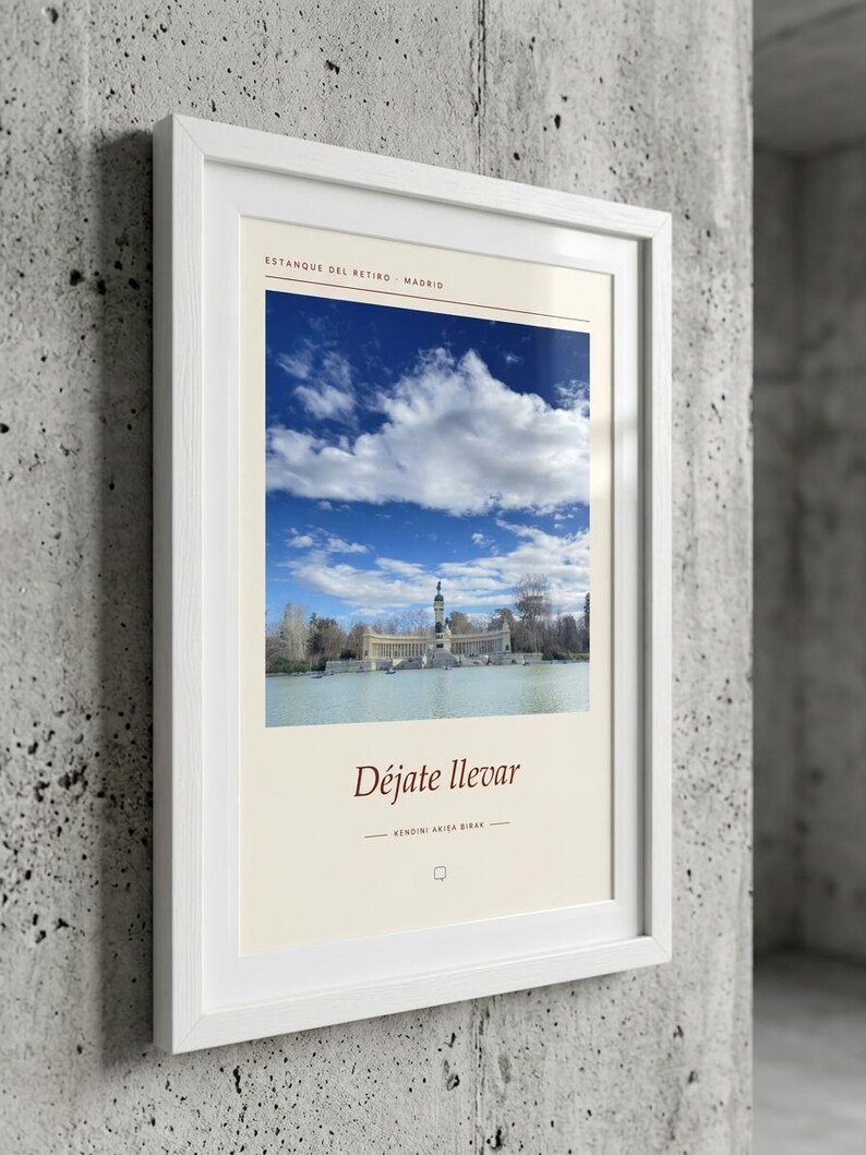 Framed El Retiro Park Photography Print | Madrid Spain Wall Art | Madrid Fine Art Poster | Nature Giclée Print imagen 3