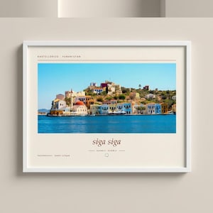 Kastellorizo Greece Photography Print | Colorful Greek Island Wall Art | Mediterranean Coastal Poster | Unframed Fine Art Giclée Print Bild 2