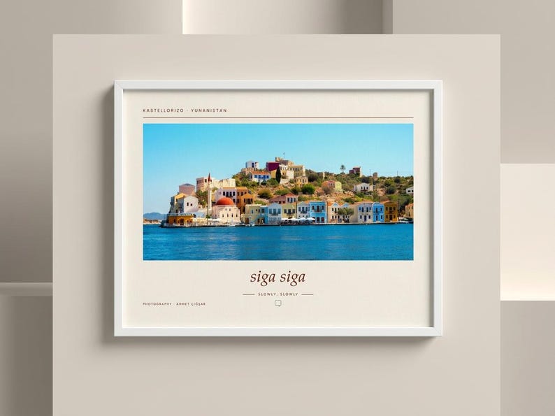 Kastellorizo Greece Photography Print | Colorful Greek Island Wall Art | Mediterranean Coastal Poster | Unframed Fine Art Giclée Print Bild 2