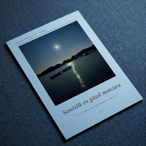 Moon Over Lake Poster | Adana Seyhan Lake Wall Art | Turkey Night Sky Photography Print, Blue Bedroom Decor, Fine Art Giclée Print bild 8