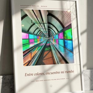 Framed Madrid Photography Print | Barajas Terminal 4 Wall Art | Madrid Spain Fine Art Poster | Architecture Giclée Print imagen 7