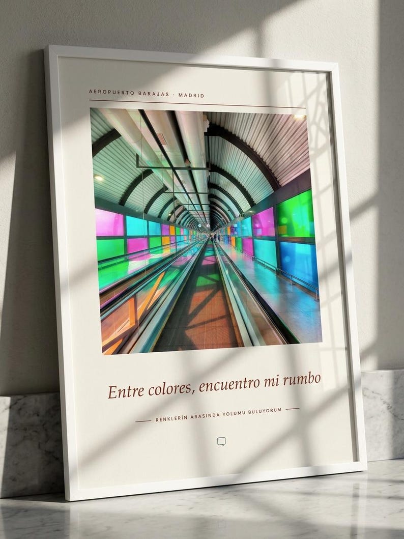 Framed Madrid Photography Print | Barajas Terminal 4 Wall Art | Madrid Spain Fine Art Poster | Architecture Giclée Print imagen 7