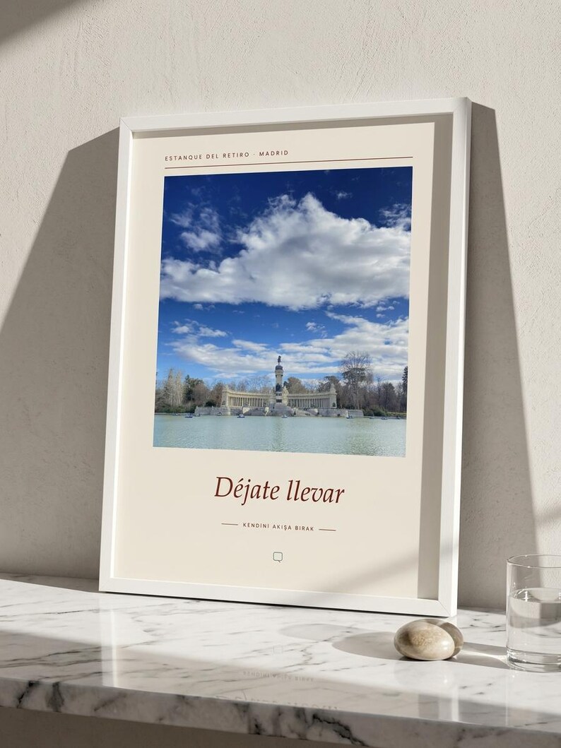 Framed El Retiro Park Photography Print | Madrid Spain Wall Art | Madrid Fine Art Poster | Nature Giclée Print imagen 4