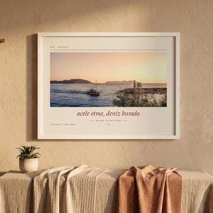 Kaş Sunset Photography Print | Antalya Turkey Coastal Wall Art | Mediterranean Sea Poster | Unframed Fine Art Giclée Print image 6