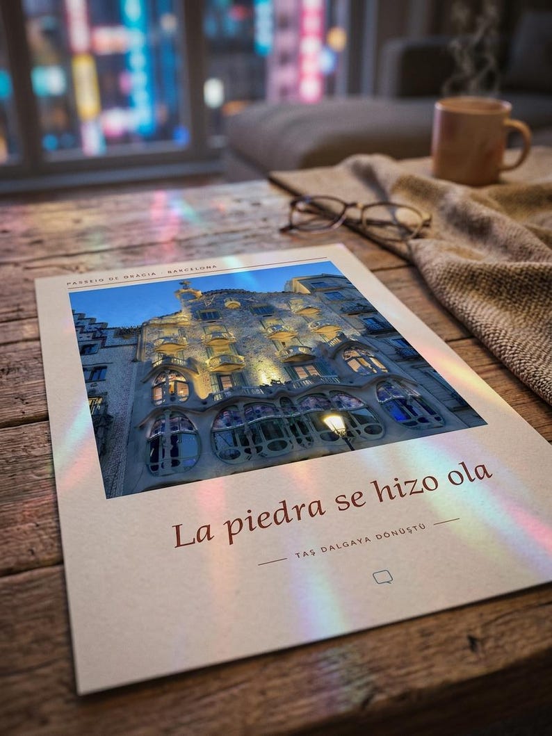 Impresión fotográfica de Casa Batlló / Barcelona España Arte mural / Cartel de viaje de Gaudí / Impresión Giclée de bellas artes sin enmarcar imagen 7