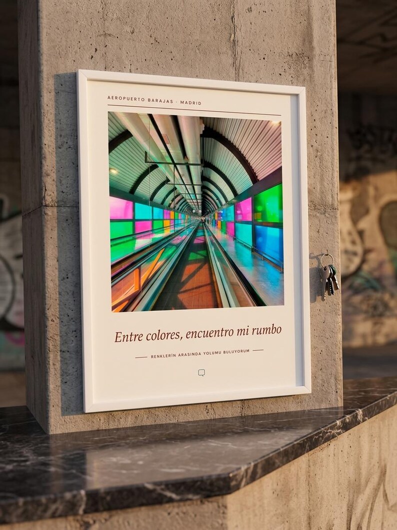 Framed Madrid Photography Print | Barajas Terminal 4 Wall Art | Madrid Spain Fine Art Poster | Architecture Giclée Print imagen 4