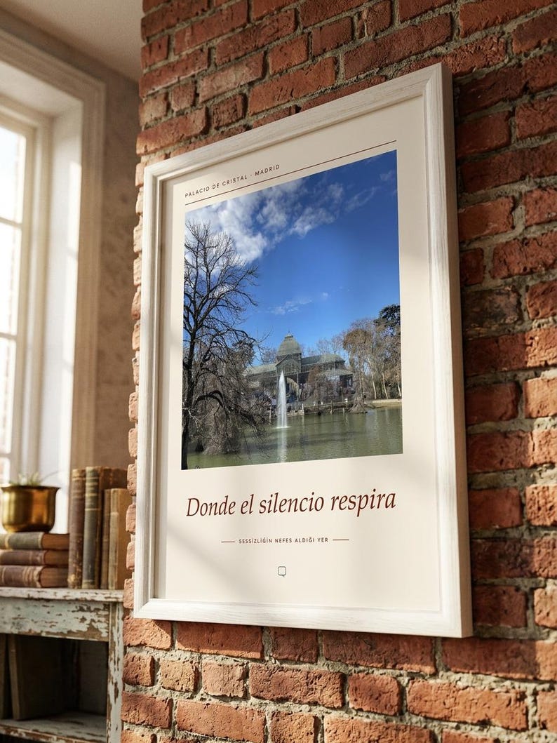 Framed Madrid Photography Print | El Retiro Park Wall Art | Madrid Spain Fine Art Poster | Nature Giclée Print imagem 4