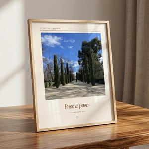 Framed El Retiro Park Photography Print | Madrid Spain Wall Art | Madrid Fine Art Poster | Nature Giclée Print image 6