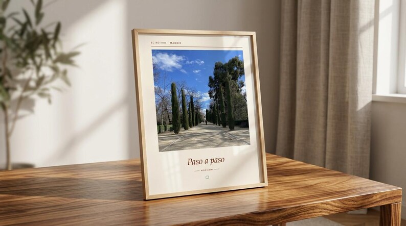 Framed El Retiro Park Photography Print | Madrid Spain Wall Art | Madrid Fine Art Poster | Nature Giclée Print image 6