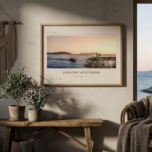 Kaş Sunset Photography Print | Antalya Turkey Coastal Wall Art | Mediterranean Sea Poster | Unframed Fine Art Giclée Print image 5
