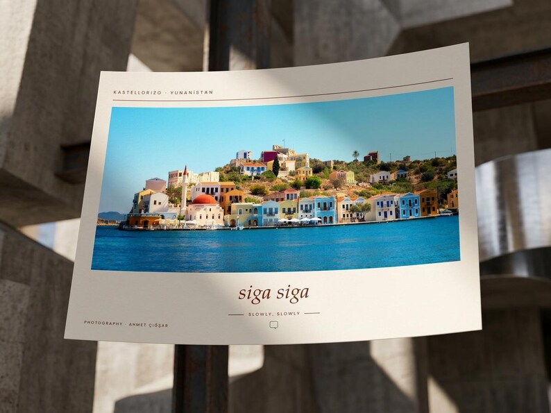 Kastellorizo Greece Photography Print | Colorful Greek Island Wall Art | Mediterranean Coastal Poster | Unframed Fine Art Giclée Print Bild 3