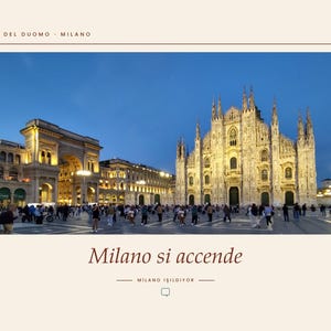Framed Milan Photography Print | Piazza del Duomo Wall Art | Milan Italy Fine Art Poster | Cityscape Giclée Print imagen 2