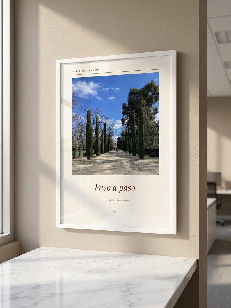 Fotografía del Parque del Retiro / Arte mural en Madrid, España / Póster de viaje del Retiro / Impresión Giclée de alta calidad sin marco imagen 7