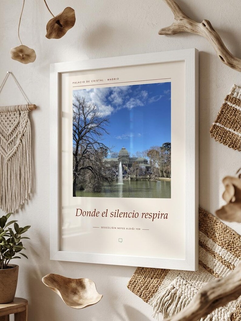 Framed Madrid Photography Print | El Retiro Park Wall Art | Madrid Spain Fine Art Poster | Nature Giclée Print imagem 5