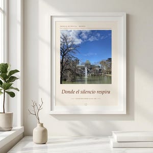 Framed Madrid Photography Print | El Retiro Park Wall Art | Madrid Spain Fine Art Poster | Nature Giclée Print imagem 3