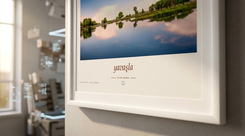 Framed Kayseri Landscape Photography Print | Soysallı Nature Park Wall Art | Turkey Lake Poster | Fine Art Giclée Print imagen 4