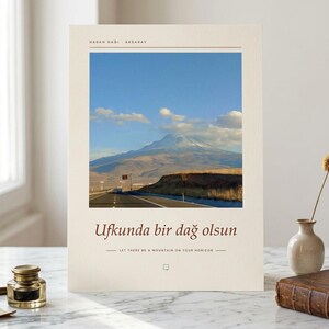 Photographie du Mont Hasan | Paysage de Turquie | Affiche de voyage Aksaray | Impression giclée d'art sans cadre image 6