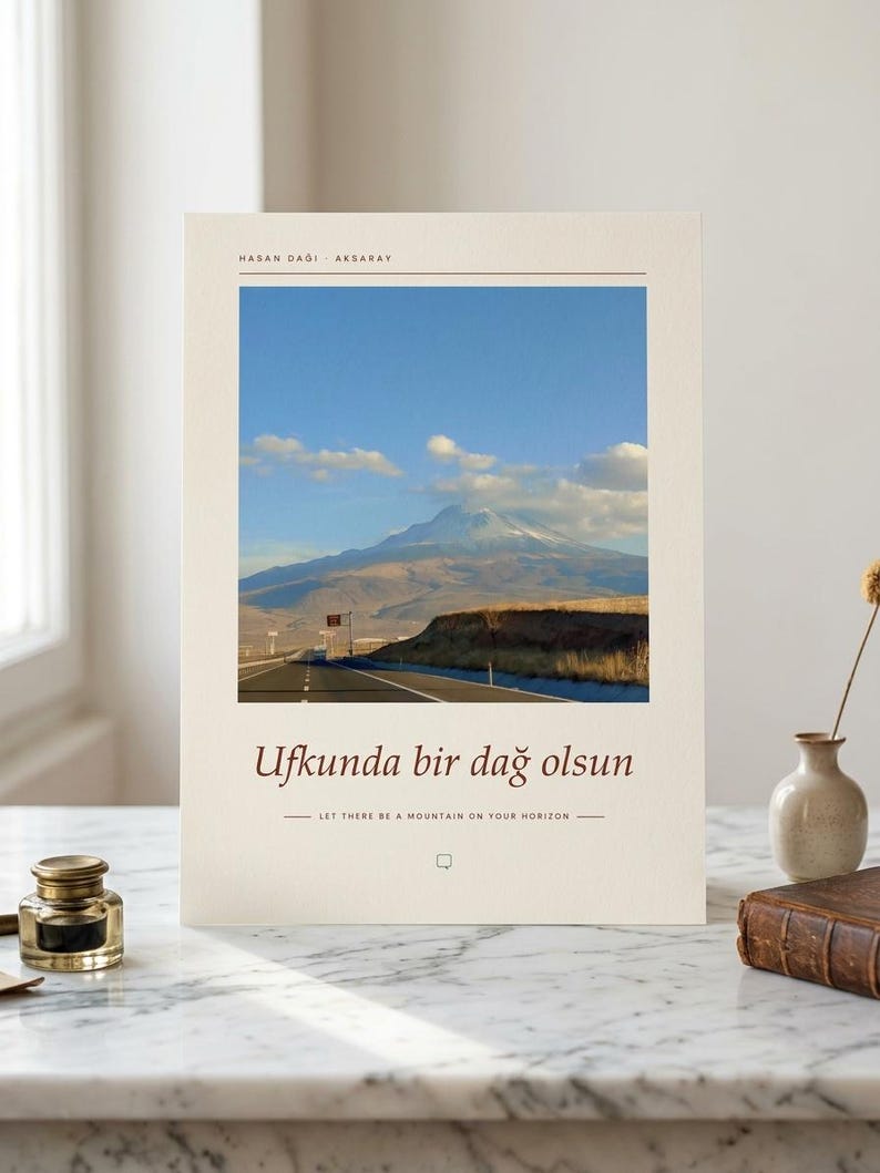 Photographie du Mont Hasan | Paysage de Turquie | Affiche de voyage Aksaray | Impression giclée d'art sans cadre image 6