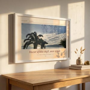 Framed Cengelköy Bosphorus Photography Print | Istanbul Wall Art | Turkey Fine Art Poster | Landscape Giclée Print image 5