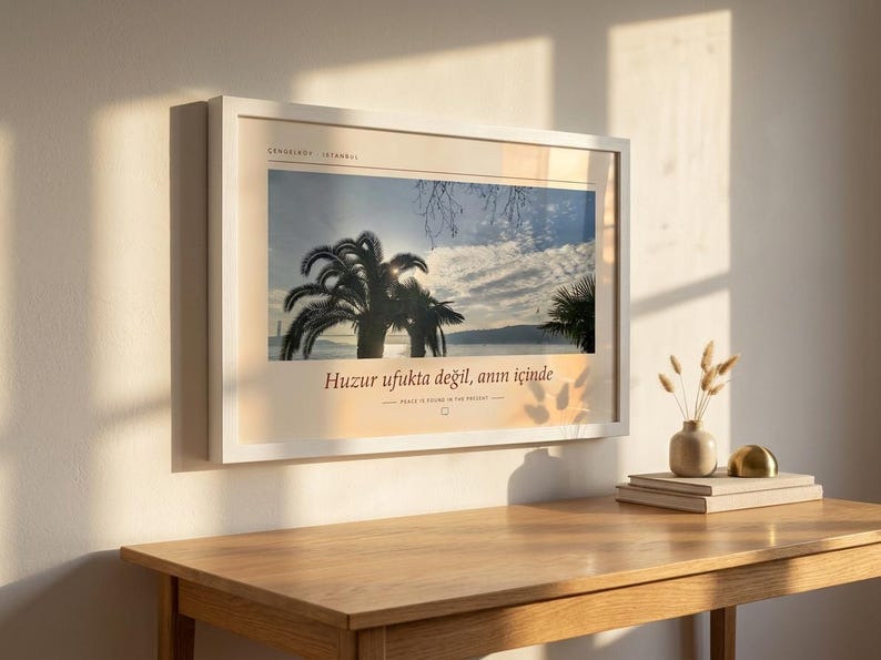 Framed Cengelköy Bosphorus Photography Print | Istanbul Wall Art | Turkey Fine Art Poster | Landscape Giclée Print image 5