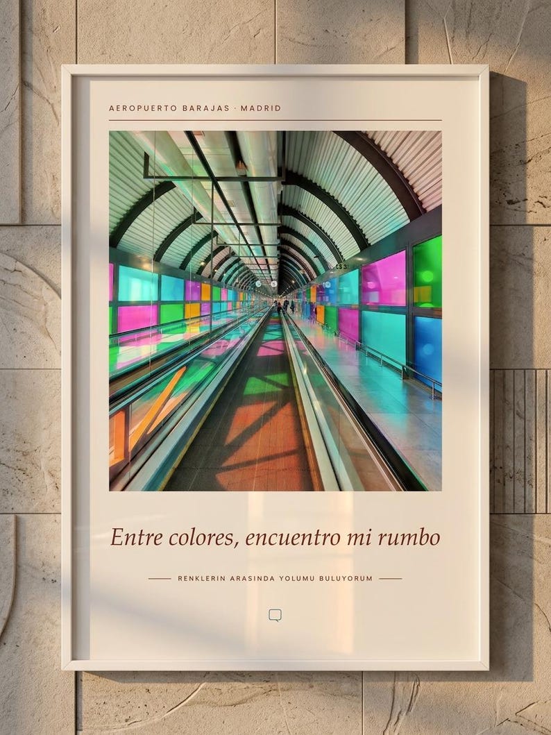 Framed Madrid Photography Print | Barajas Terminal 4 Wall Art | Madrid Spain Fine Art Poster | Architecture Giclée Print imagen 1