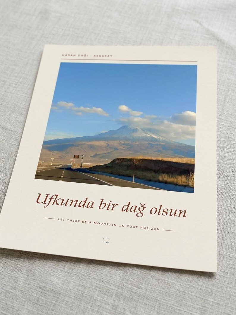 Photographie du Mont Hasan | Paysage de Turquie | Affiche de voyage Aksaray | Impression giclée d'art sans cadre image 4