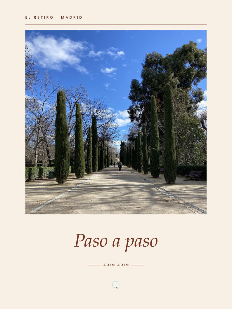 Fotografía del Parque del Retiro / Arte mural en Madrid, España / Póster de viaje del Retiro / Impresión Giclée de alta calidad sin marco imagen 1