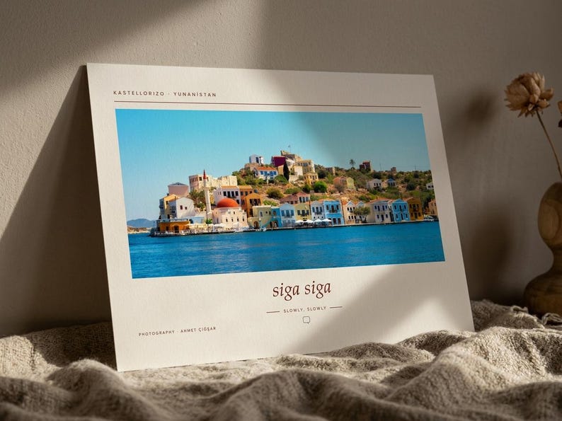 Kastellorizo Greece Photography Print | Colorful Greek Island Wall Art | Mediterranean Coastal Poster | Unframed Fine Art Giclée Print Bild 5