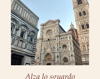 Photographie du Duomo de Florence | Décoration murale de voyage en Italie | Affiche d'architecture toscane | Impression giclée d'art sans cadre