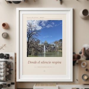 Framed Madrid Photography Print | El Retiro Park Wall Art | Madrid Spain Fine Art Poster | Nature Giclée Print imagem 1