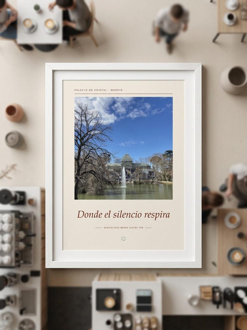 Framed Madrid Photography Print | El Retiro Park Wall Art | Madrid Spain Fine Art Poster | Nature Giclée Print imagem 1