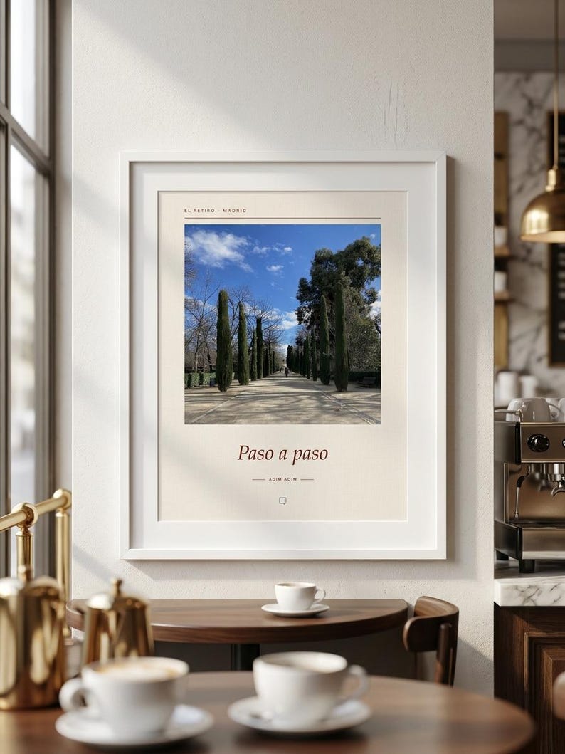 Fotografía del Parque del Retiro / Arte mural en Madrid, España / Póster de viaje del Retiro / Impresión Giclée de alta calidad sin marco imagen 2