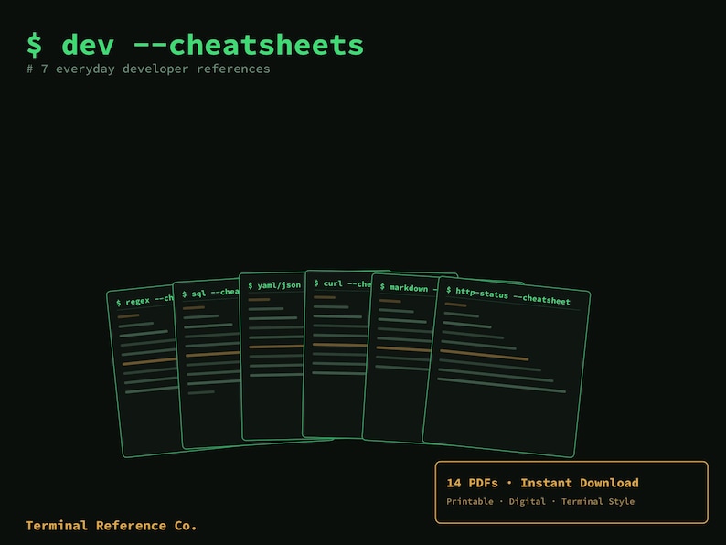 Terminal-style cover art for this digital download pack