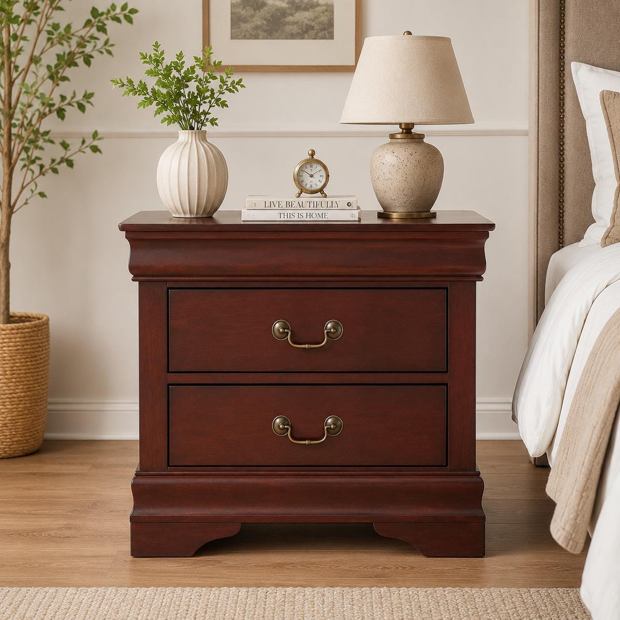 Louis Philippe Bedside Table - Etsy