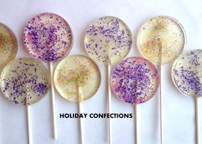 NEW Glitter Pops Hard candy lollipops wedding favors Etsy