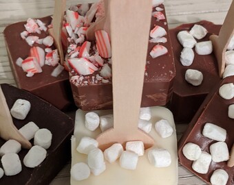 Hot Chocolate on a Stick - solid chocolate - party favors - Christmas parties