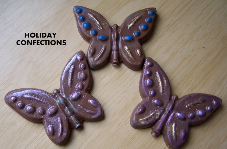 Chocolate butterfly favors Easter basket girl favors image 2