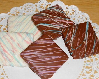 Chocolate Covered Graham Crackers - Chocolate Crackers - Chocolate Favors