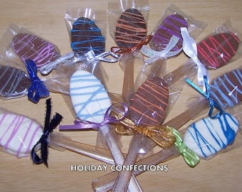 Chocolate Coffee Dunker Spoons - Flavored Spoons - Coffee Spoons - Chocolate Spoons