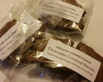 Chocolate Covered bacon - Thick cut Hickory Smoked Bacon
