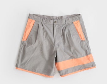 Vintage 80s SURF GEAR neon Men's Surf Skate Shorts