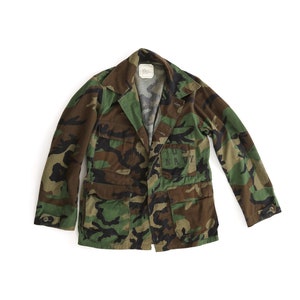 Military issue camo jacket | US NAVY stenciled Camouflage jacket