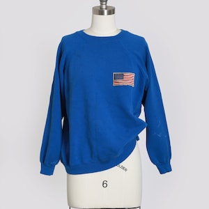 Vintage American Flag Raglan sweatshirt