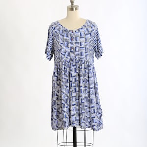 90s purple striped rayon babydoll mini dress