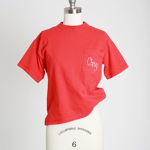 Chevy pocket tee | Vintage 80s hand panted Chevrolet cropped T-shirt | 80s Chevy tee