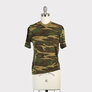Vintage 70s paper thin Camo T-Shirt